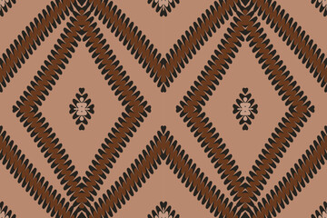 Ethnic print vintage fabric design. Surface pattern art Ethnic geometric print. Tribal vintage abstract seamless rhombus ornamental boho style.