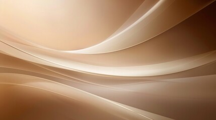 Abstract Brown and White Curved Lines Background