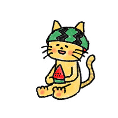 スイカねこ