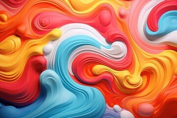Obraz premium backgrounds infused with vibrant cheer, flowing forms and unique festive flair