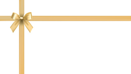 gold bow design material