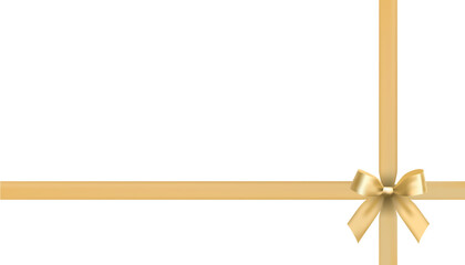 gold bow design material