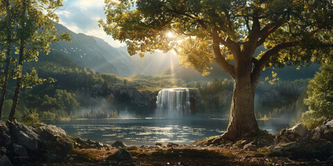 青色の水彩テクスチャ背景