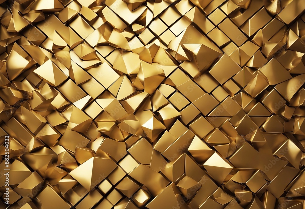 Poster layered abstract modern triangle pattern background black grey design textured shapes texture gold v