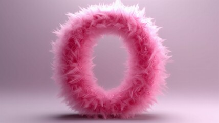 Pink Fluffy Circle