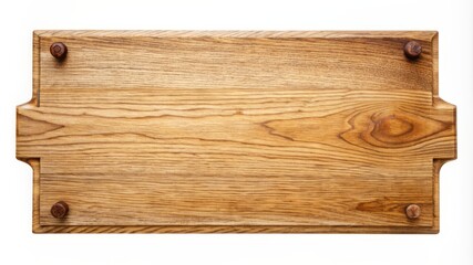 A wooden sign with a hammer on top of it