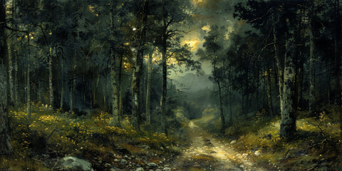 Obraz premium 緑と黄色のグラデーションのある背景