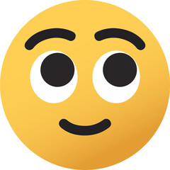 Fototapeta premium emoticon cute yellow emoji