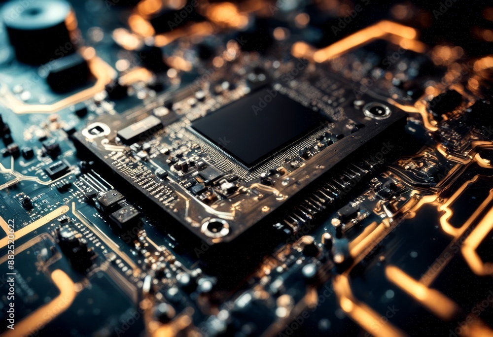 Aufkleber year digital cpu happy internet motherboard computer 2023 concept board background circuit technolog