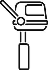 Parking machine accepting payment for parking space on a city street