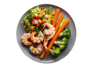 Isolated PNG Grilled Shrimp, GENERATIVE AI