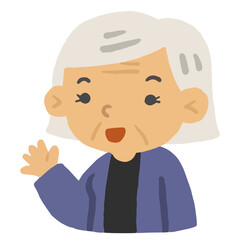 Fototapeta premium Eldelry character Illustration