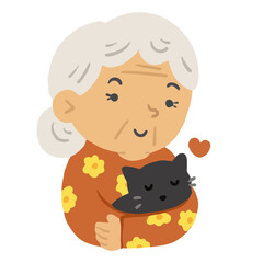 Eldelry character Illustration