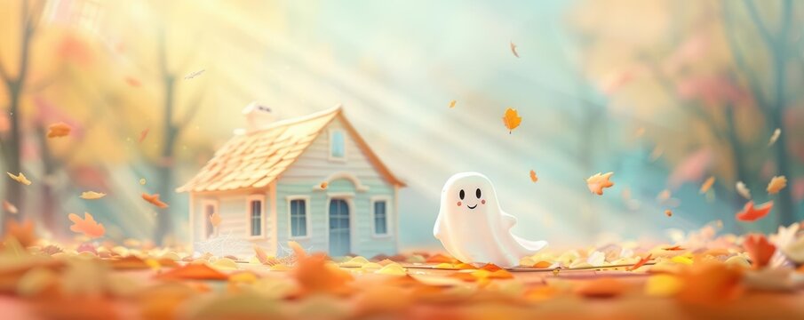 Interactive virtual Halloween storytelling session with ghost stories and animated visuals, online event, spooky tales, immersive experience