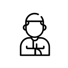 muslim pray icon design