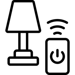 smart desk lamp icon