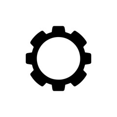 illustration of simple gear icon design