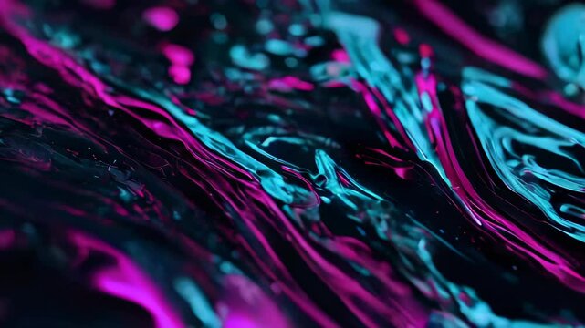 motion of liquid ink dye in water.  Animation of the movement of liquid paints