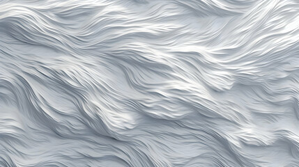 Abstract 3D White Wavy Background
