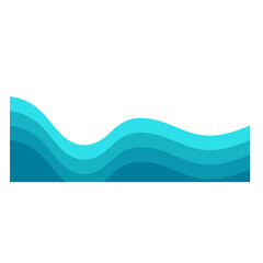 Blue Wave Element Corner Shape