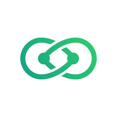 pacifier infinite isolated on white