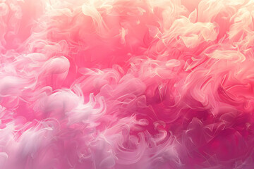 Abstract Pink and White Swirling Smoke Illustration