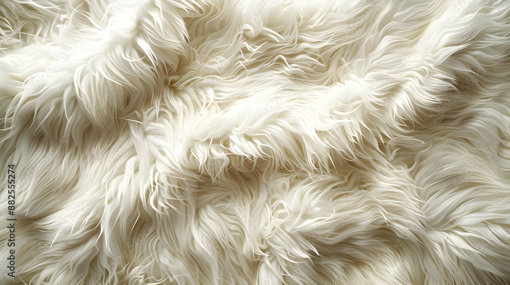 Sticker White Fur Texture Background