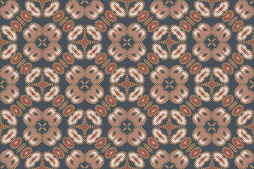 Ornament Mexican, Mexico Flowers, Traditional Ethnic Ikat, Aztec Abstract Vector Pattern, Seamless Pattern in Tribal, Folk Embroidery and Mexican Style.