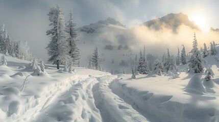 Fototapeta premium Mount Rainier's Pristine Beauty: A National Park Experience