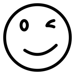wink face icon