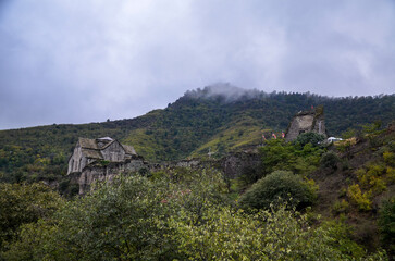 Astvatsatsin (Holy Mother of God) church of the Akhtala Monastery Fortress, one of the unique...