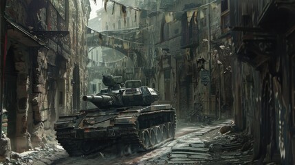 Tank Adventuring Through Enchanting European Alleyways