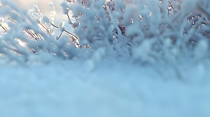 Frozen Branches in Winter Photo