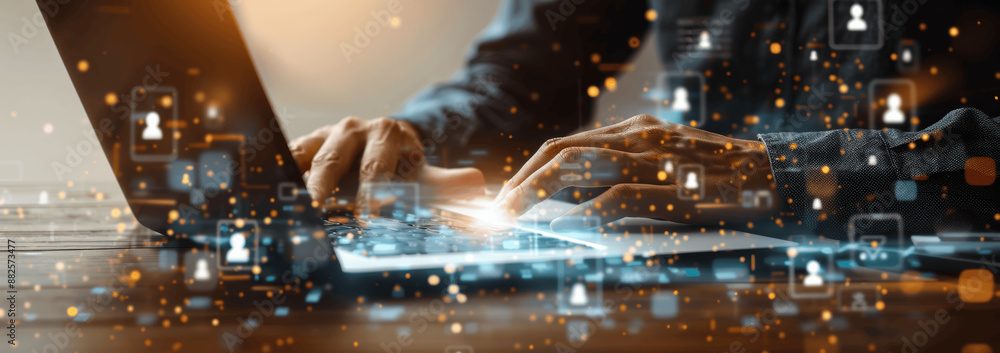 Poster online learning and digital education with ai-powered courses and virtual training for career develo