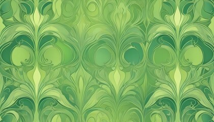 Clear Plain Shiny Warm Soft Vintage Bokeh Cloudy Wave Like Geometric Green Background or Texture