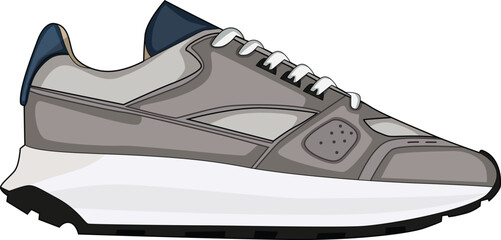 Vector sneakers shoes for training, running shoe vector illustration. Sport shoes , isolated