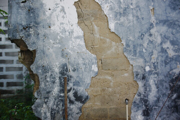Abstract background of cracked and peeling walls