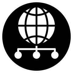 worldwide glyph icon