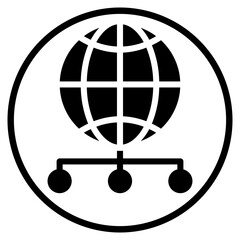 worldwide glyph icon