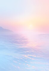 Fototapeta premium パステル調のグラデーションの背景に、優しいブルーの色合い