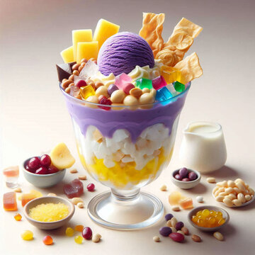 Halohalo-フィリピンの伝統的な冷たいデザート