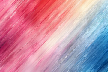 Abstract Background with Diagonal Stripes in Red, Pink, White, and Blue