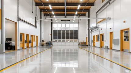 Fototapeta premium Portland-based fabrication workshop, engineers and technicians collaborating on cutting-edge projects, emphasizing technical expertise and innovation