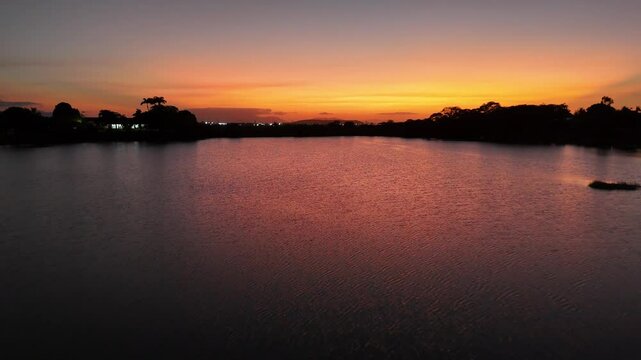 Lake sunset