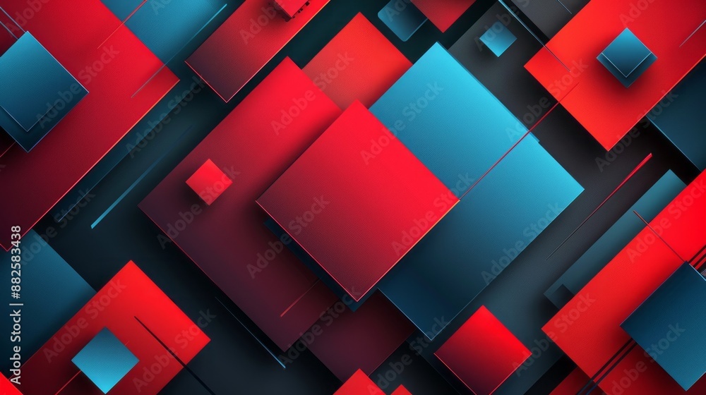 Aufkleber abstract futuristic digital technology background featuring 3d rendering, showcasing innovative virt