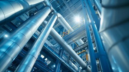 Massive industrial complex, featuring heavy machinery and commercial operations, showcasing advanced engineering and technical prowess