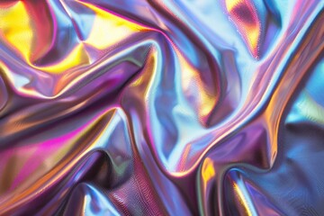 Obraz premium Holographic chrome backgrounds aluminium abstract.