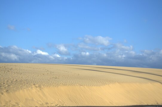 Los medanos de Coro son dunas de arena que movidas por los fuertes vientos de la peninsula toman formas muy caracteristicas.
