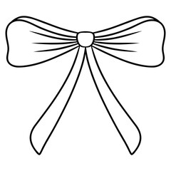 hand drawn bow ribbon