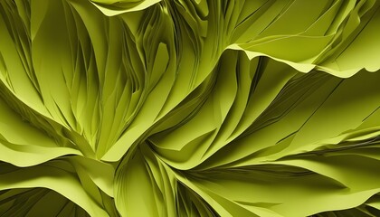 Obraz premium Clear Plain Shiny Warm Soft Vintage Bokeh Cloudy Wave Like Geometric Green Background or Texture